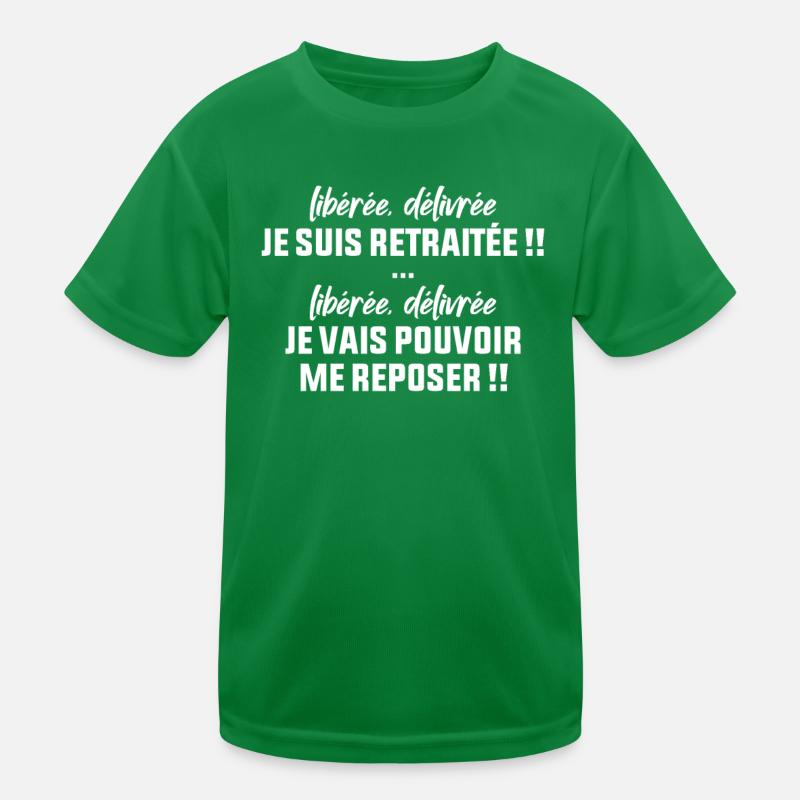Retraitée Libérée T-shirt sport Enfant