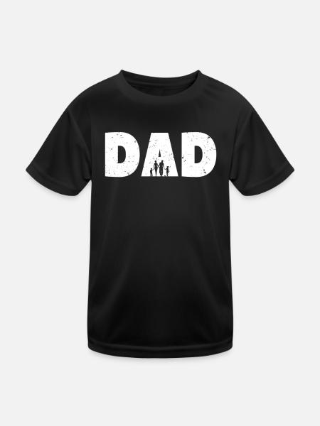 Cadeau de la fête des pères - T-shirt sport Enfant - noir - Devant