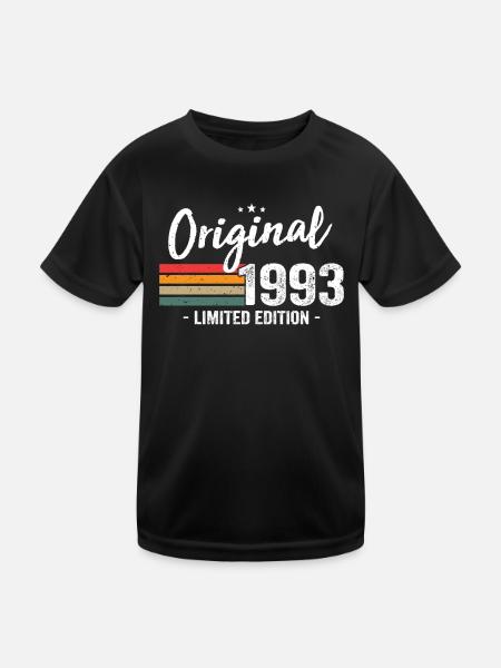 Cadeau d’anniversaire vintage original 1993 - T-shirt sport Enfant - noir - Devant