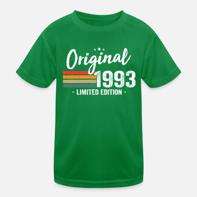 Cadeau d’anniversaire vintage original 1993 T-shirt sport Enfant