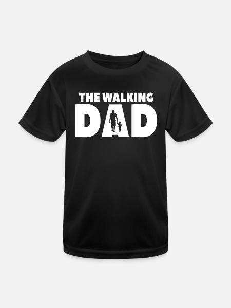 The Walking Father - Kids Functional T-Shirt - black - Front