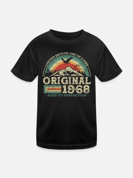 Beperkte Editie 1968 - Uniek En Perfect Verouderd - T-shirt sport Enfant - noir - Devant