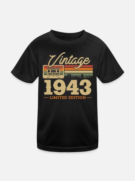 Anniversary 1943 Limited Edition - Kids Functional T-Shirt - black - Front