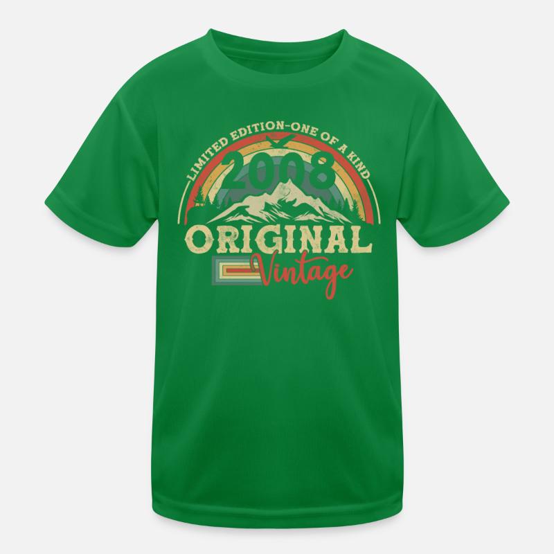 Birthday gift born in 2008 Kids Functional T-Shirt