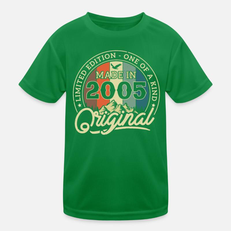 Original Made in 2005 Kinder Funktions-T-Shirt