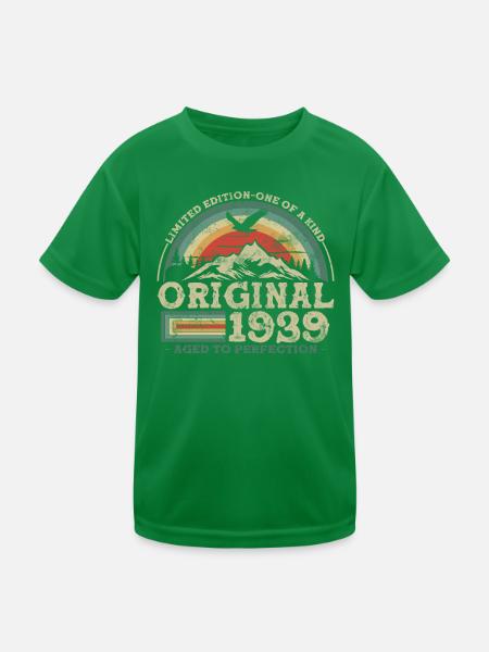 Original seit 1939 - Limitierte Auflage - Kinder Funktions-T-Shirt - Kelly Green - Vorne