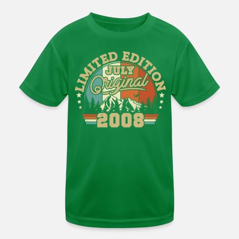 Vintage Juli 2008 Geburtstagsgeschenk Kids Functional T-Shirt