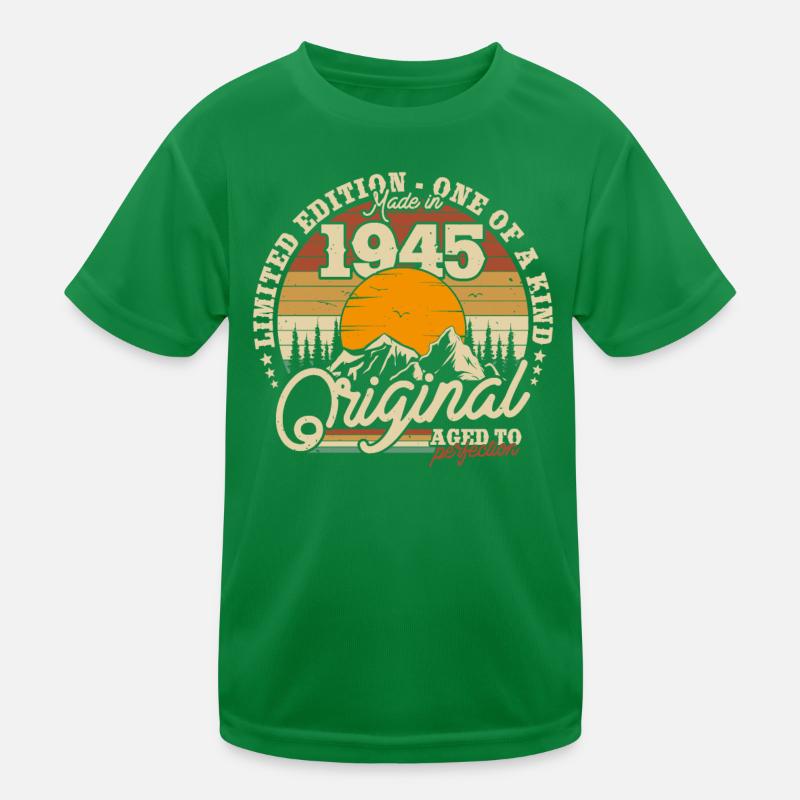 1945 Geburtstagsgeschenk Kinder Funktions-T-Shirt