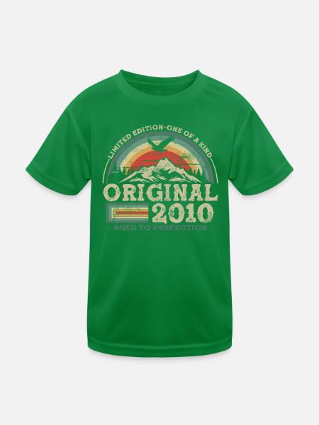 Birthday Gift 2010 - An unforgettable memory - Kids Functional T-Shirt - kelly green - Front