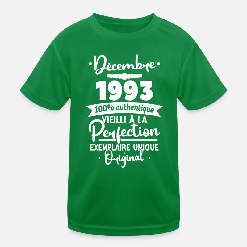 Décembre 1993 30 Ans T-shirt sport Enfant
