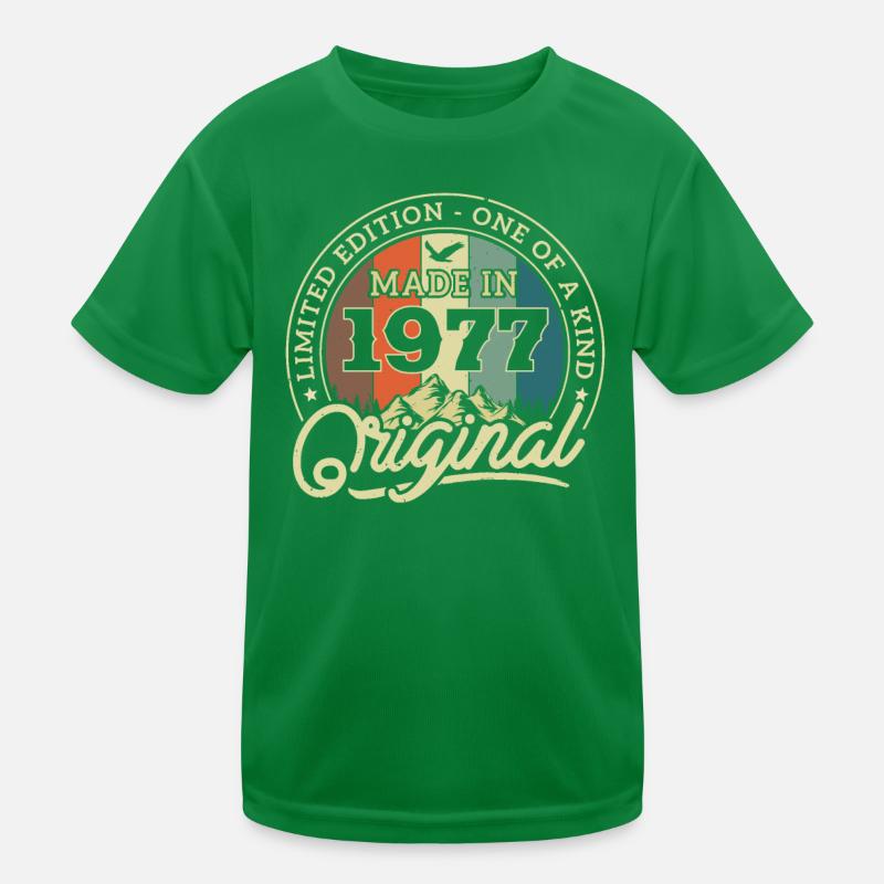 Vintage 1977 Gift 46/47 Years Kids Functional T-Shirt