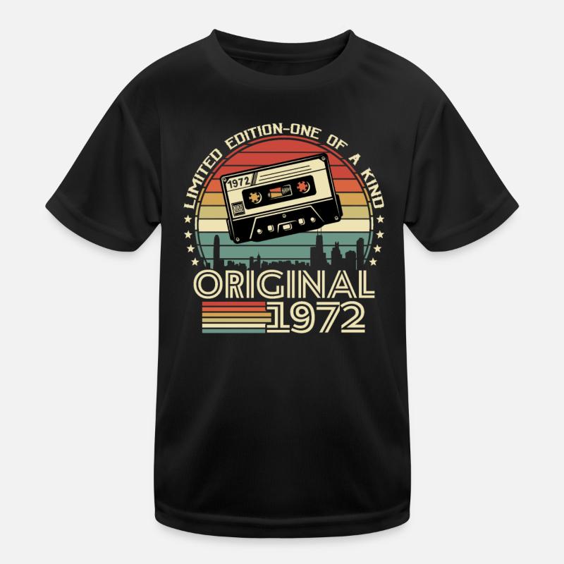 Vintage 1972 Geschenkidee Kinder Funktions-T-Shirt