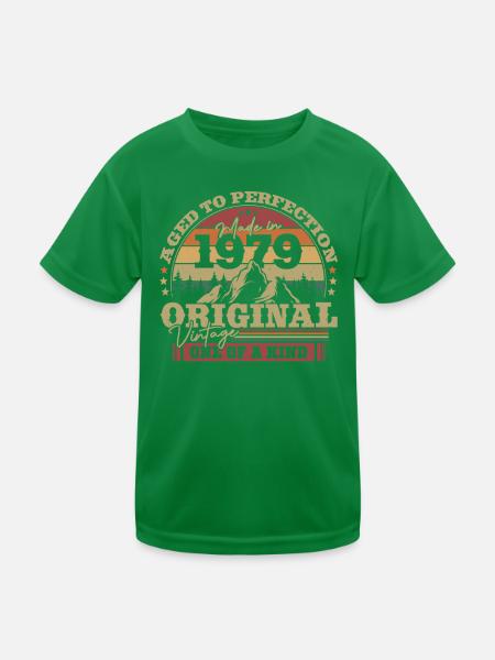 Original Vintage 1979 Chef-d’œuvre unique - T-shirt sport Enfant - vert - Devant