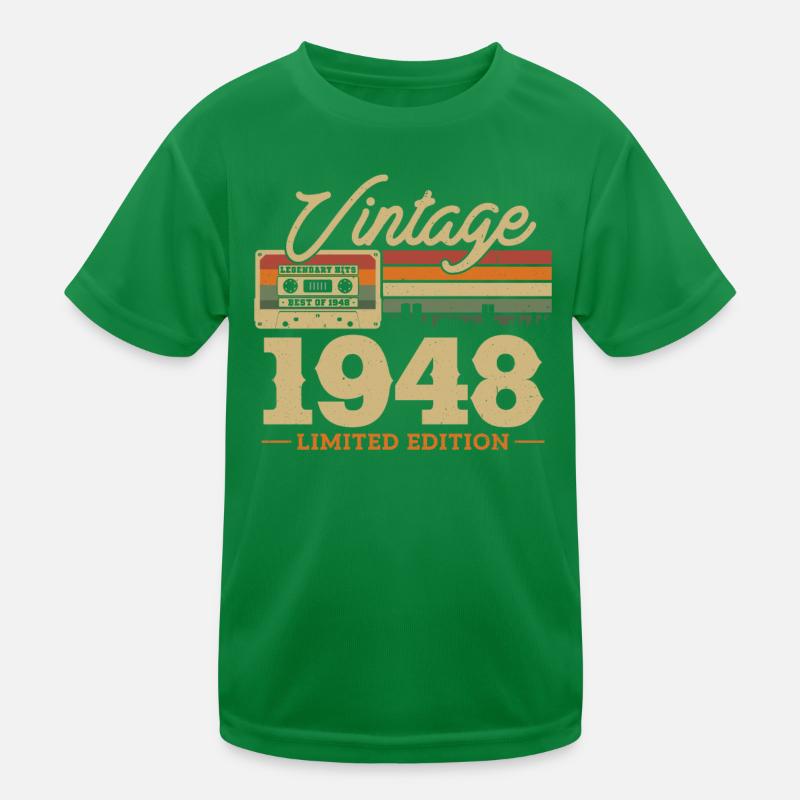 1948 - 75/76e anniversaire T-shirt sport Enfant