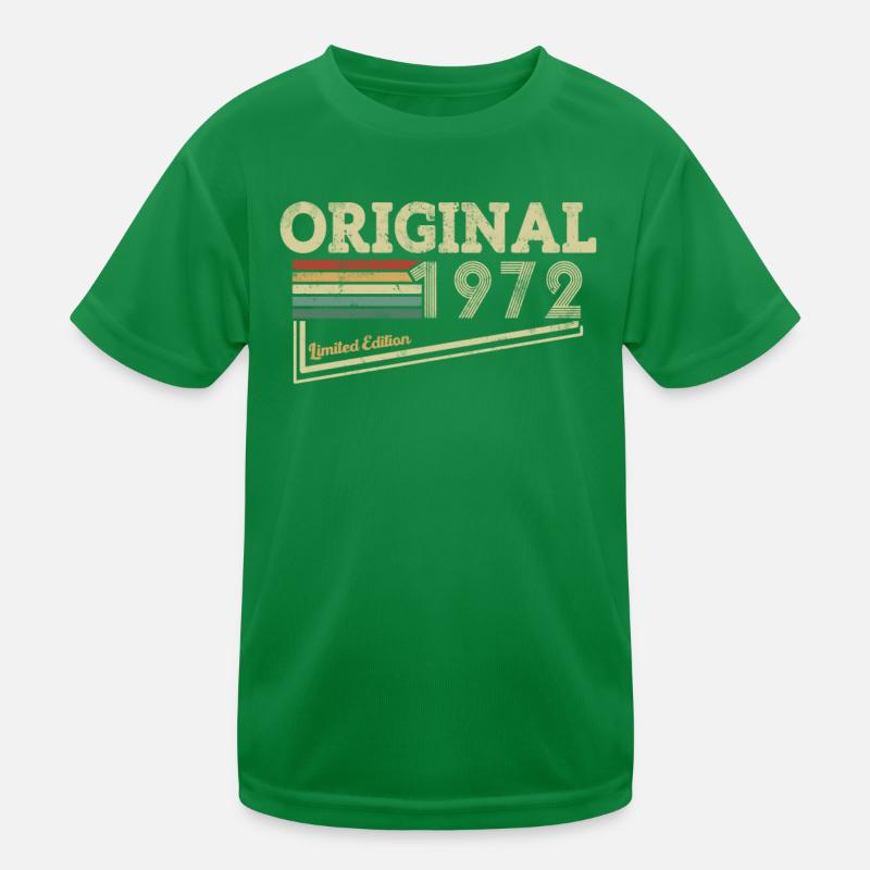 Vintage 1972 Birthday Gift Kids Functional T-Shirt