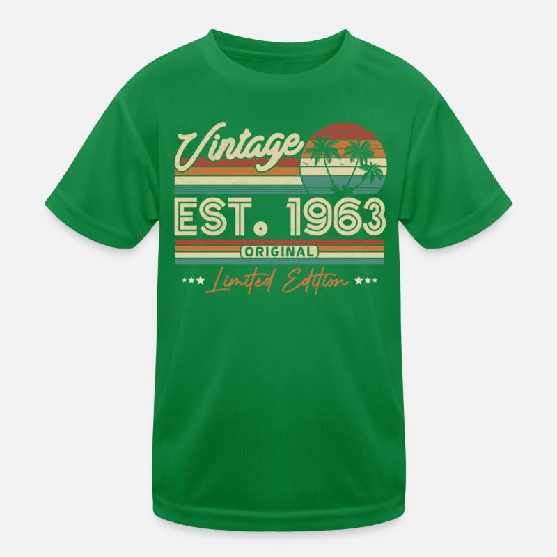 Vintage Anniversary 60 years Kids Functional T-Shirt