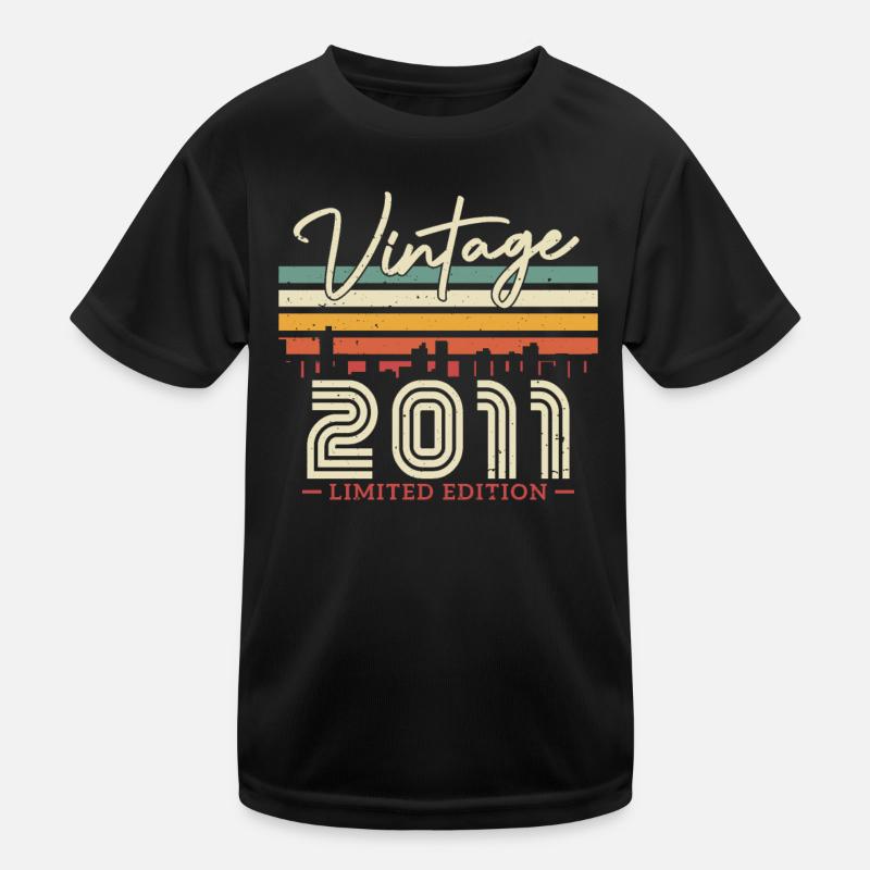 Vintage Geburtstagsgeschenk 2011 12/13 J. Kinder Funktions-T-Shirt