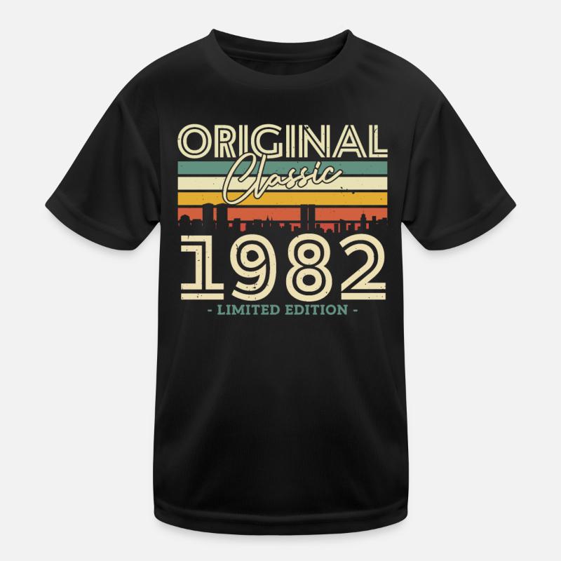 Vintage Geburtstagsgeschenk 1982 Kinder Funktions-T-Shirt