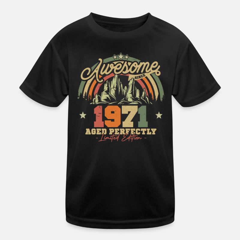 Vintage 1971 Geburtstagsgeschenk Kinder Funktions-T-Shirt