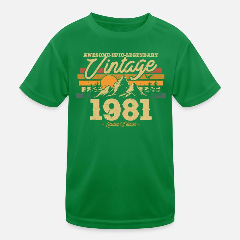 42e anniversaire élégant en 1981 T-shirt sport Enfant