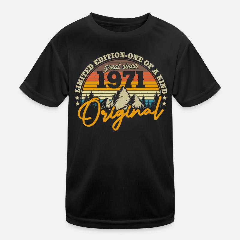 Vintage 1971 Geburtstagsgeschenk Kinder Funktions-T-Shirt
