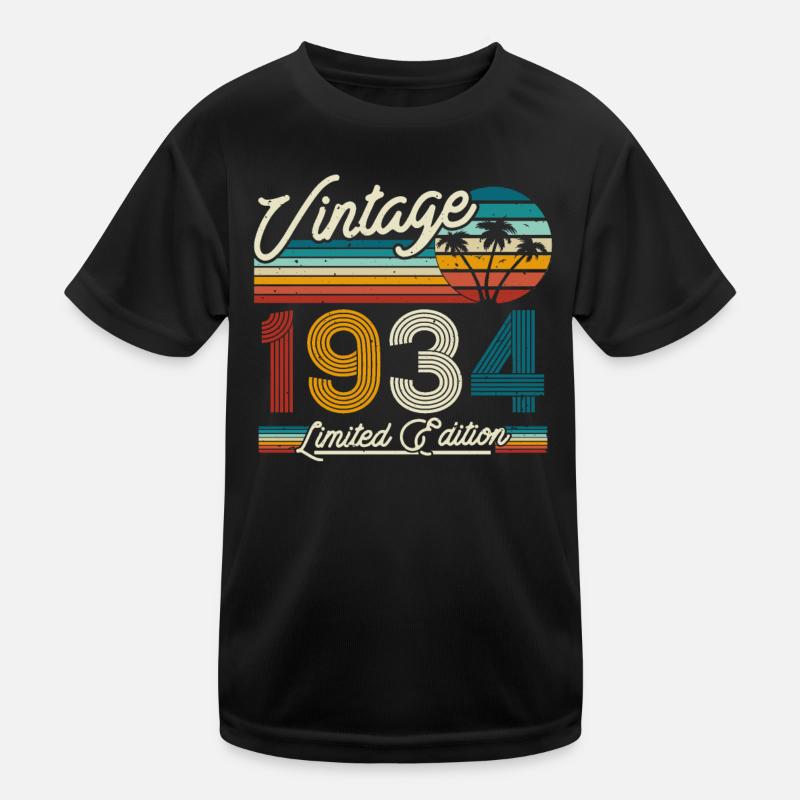 Vintage 1934 Geburtstagsgeschenk Kinder Funktions-T-Shirt