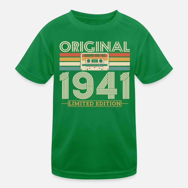 1941 Cadeau d’anniversaire vintage T-shirt sport Enfant