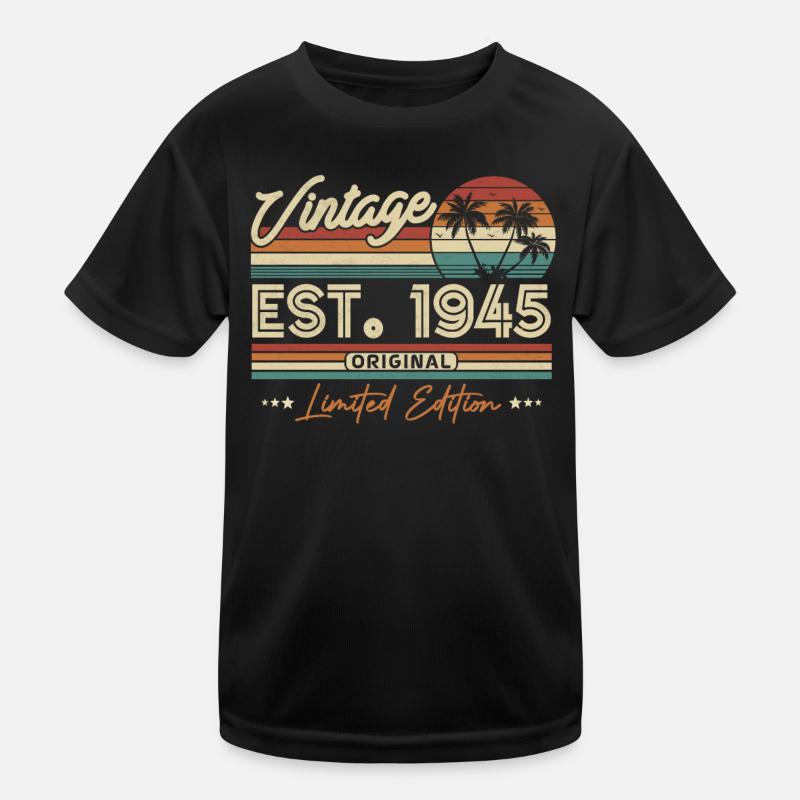 Vintage Geburtstagsgeschenk 1945 Kinder Funktions-T-Shirt