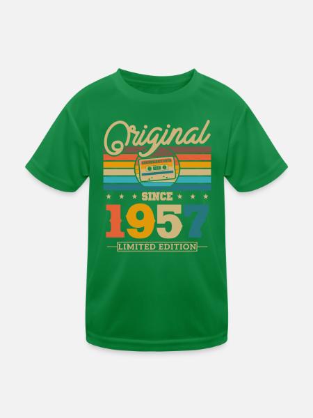 Vintage 1957 Anniversaire Rétro - T-shirt sport Enfant - vert - Devant