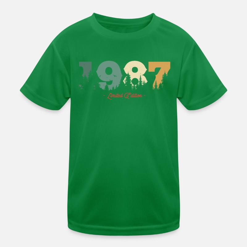 Nature Vintage Gift 1987 Kids Functional T-Shirt