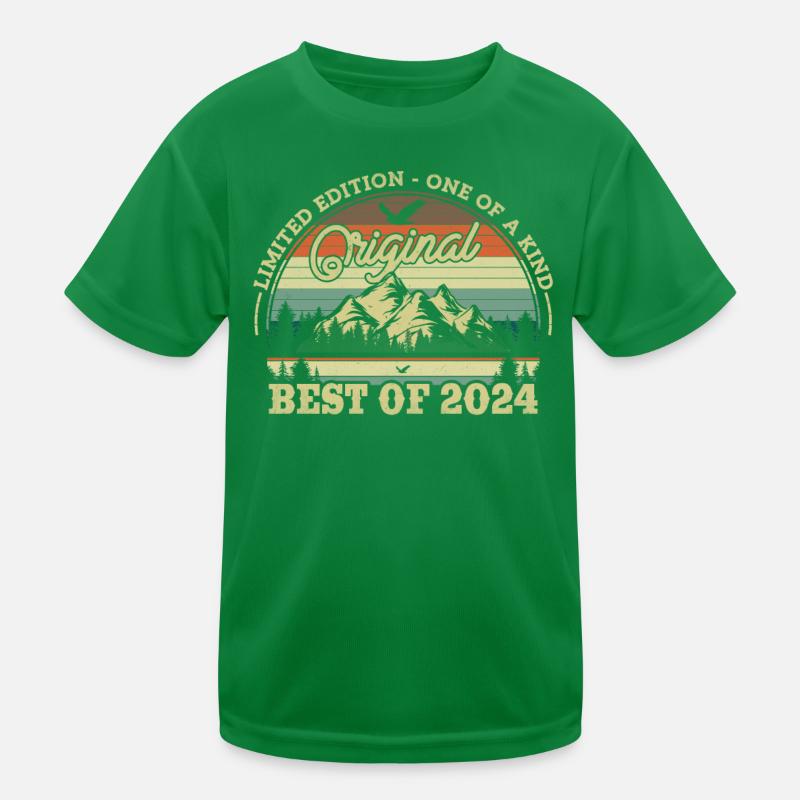 Retro Geburtstagsgeschenke 2024 Kinder Funktions-T-Shirt