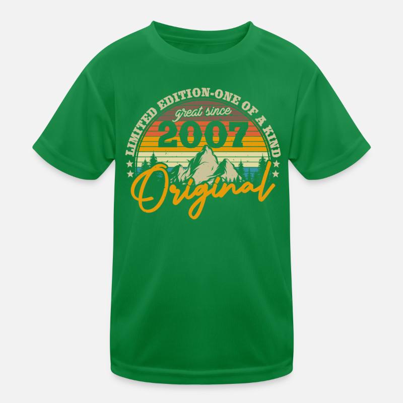 Nostalgisches Geburtstagsgeschenk 2007 Kinder Funktions-T-Shirt