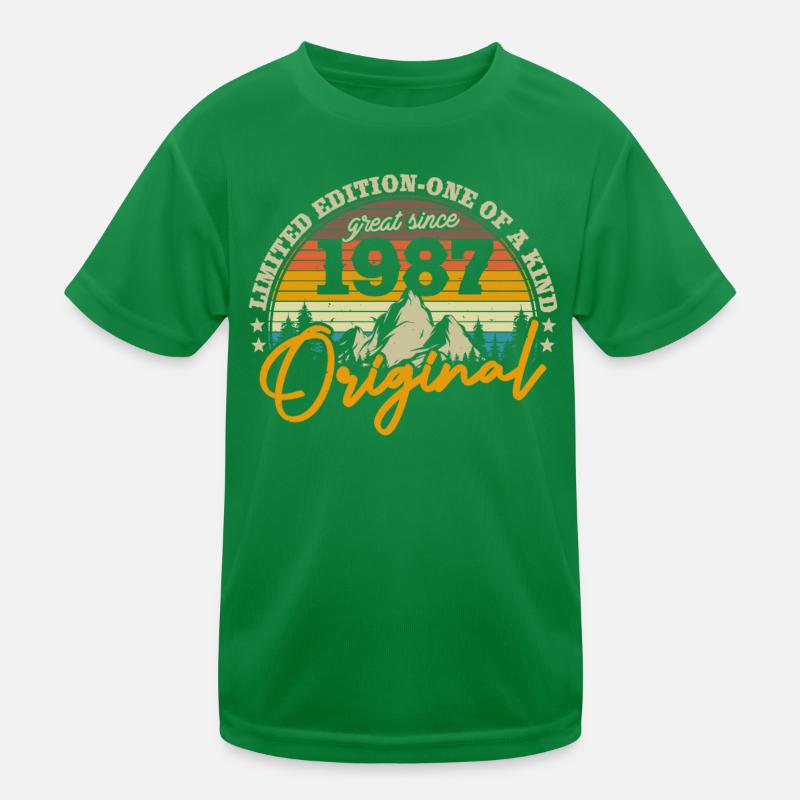 Retro Geburtstagsgeschenk 1987 Kinder Funktions-T-Shirt