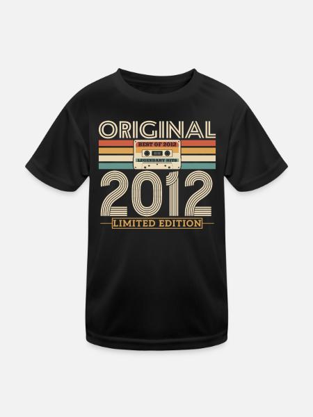 Vintage 2012 Born Legend - Kids Functional T-Shirt - black - Front