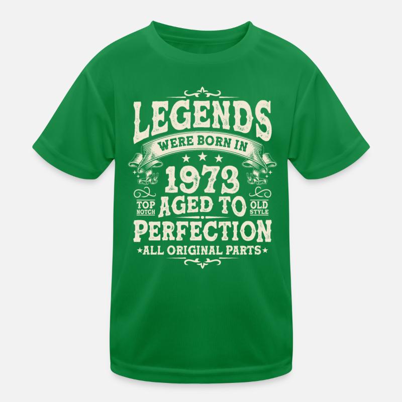 Rétro 1973 Légendes de l’anniversaire T-shirt sport Enfant