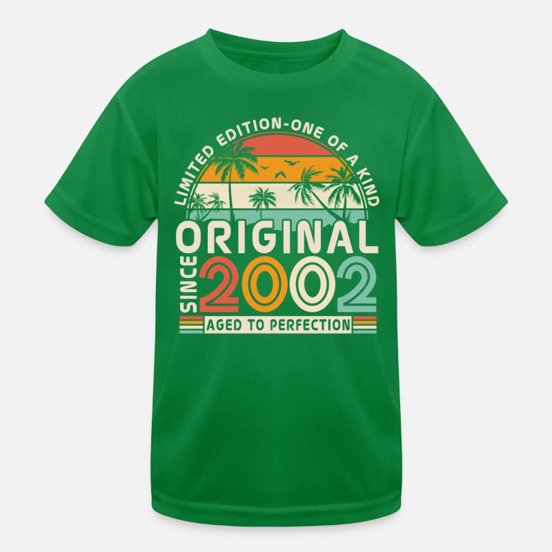 2002 Geburtstagslegende Kinder Funktions-T-Shirt
