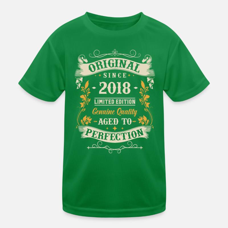 Vintage 2018 Geburtstag Kinder Funktions-T-Shirt