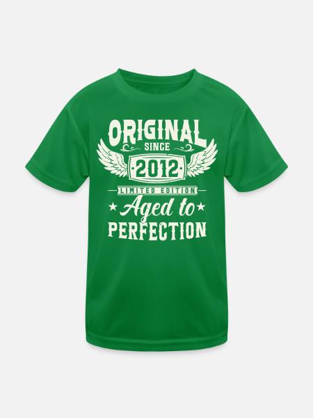 Millésime 2012 Anniversaire Joie - T-shirt sport Enfant - vert - Devant