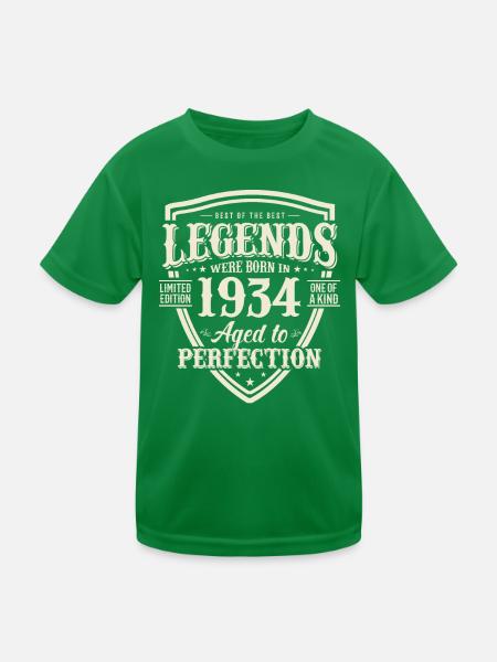 Elegant gift for 90th birthday - Kids Functional T-Shirt - kelly green - Front