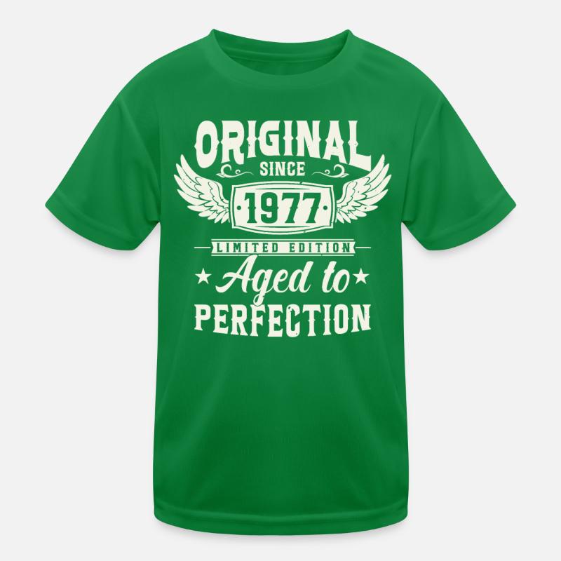 Retro Geburtstagsgeschenk 1977 Kinder Funktions-T-Shirt