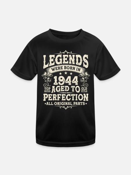 Legendäre Geburtstage 1944 - 79/80 Jahre - Kinder Funktions-T-Shirt - Schwarz