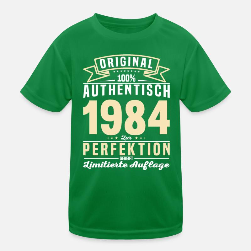 Vintage Jahrgangsgeschenk '84 Kinder Funktions-T-Shirt