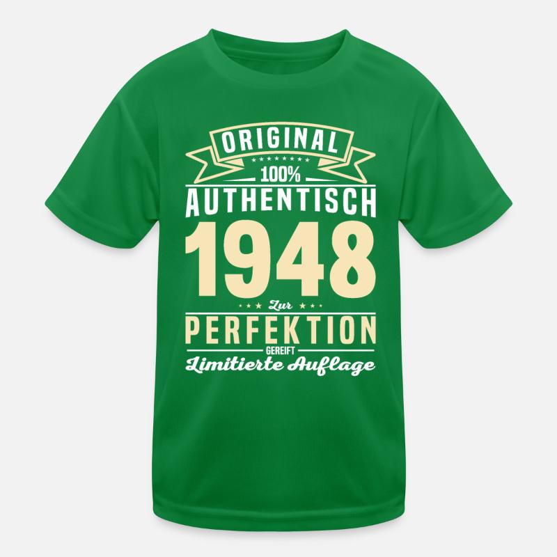 Authentisches 1948 Geschenk Kinder Funktions-T-Shirt