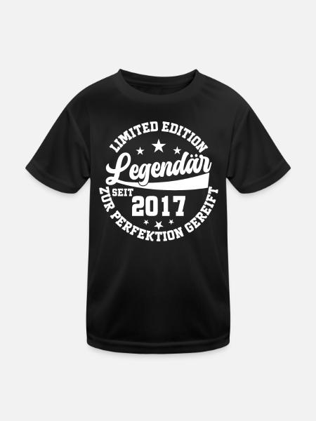 Legendäre Limited Edition 2017 - Kinder Funktions-T-Shirt - Schwarz - Vorne