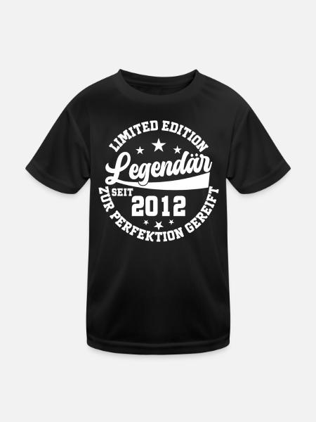 Legendäre Limited Edition 2012 - Kinder Funktions-T-Shirt - Schwarz - Vorne