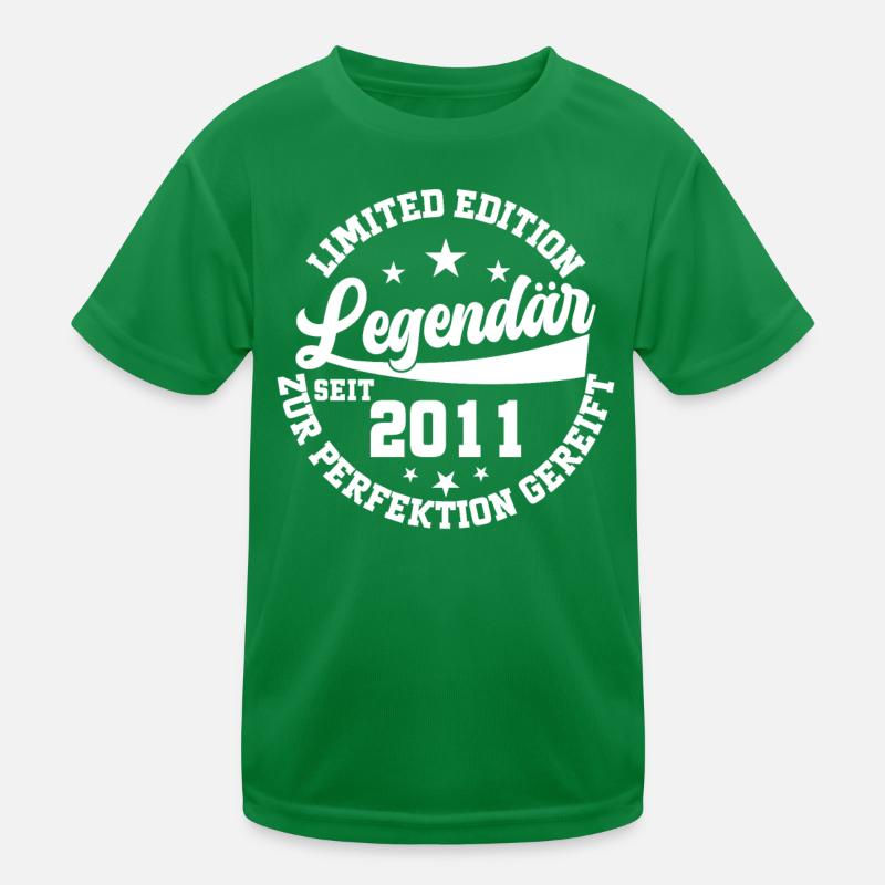 Legendär seit 2011 - Geburtstagsgeschenk Kinder Funktions-T-Shirt