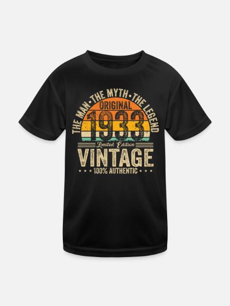 Legend 1933 Original 90/91 - Kids Functional T-Shirt - black - Front
