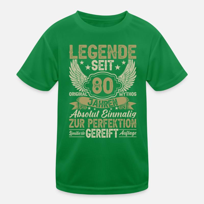 80 Jahre Legendenstatus Kinder Funktions-T-Shirt
