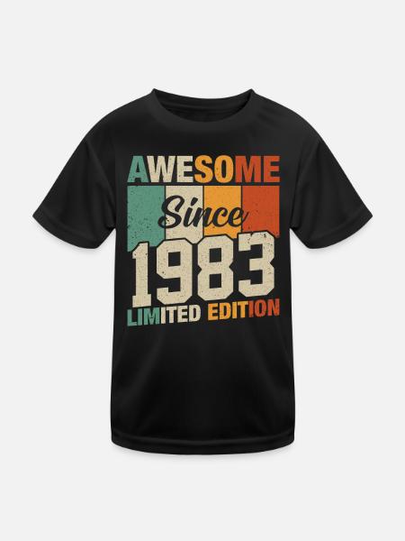 Vintage 40/41 Fantasy 1983 - Kids Functional T-Shirt - black - Front