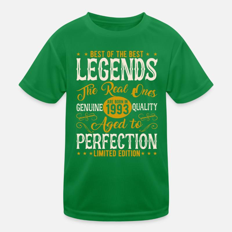 Birthday 1993 Vintage Legends Kids Functional T-Shirt